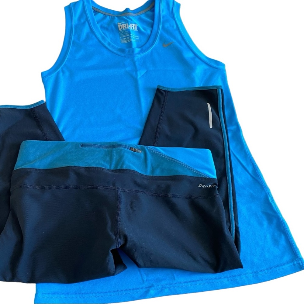 Nike outfit. Capri leggings and sleeveless top